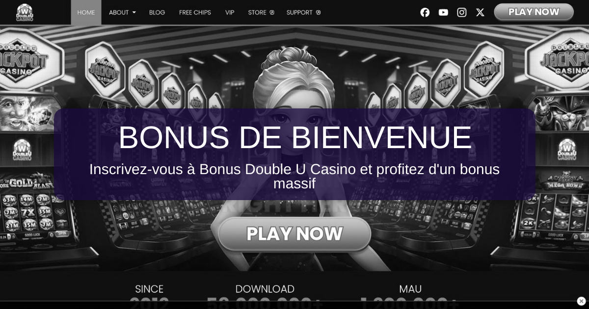 Bonus Double U Casino 2026 - Offres Vérifiées France